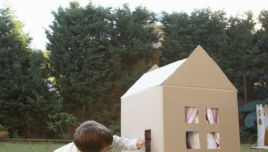 Young children can learn about the building blocks of houses.