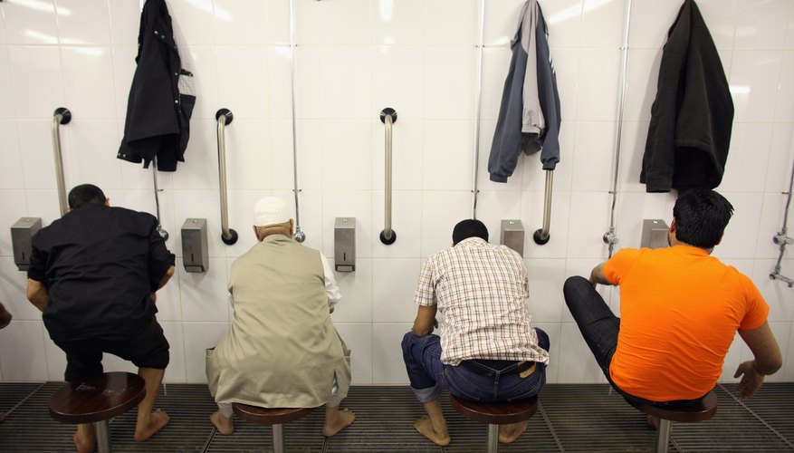 The prayer mat ensures a clean surface for praying.
