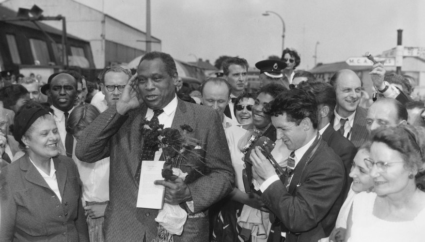 An early photo of civil rights activist Paul Robeson.