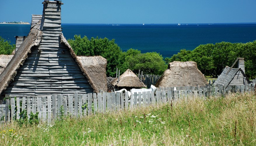 Homes in a Plimoth plantation.