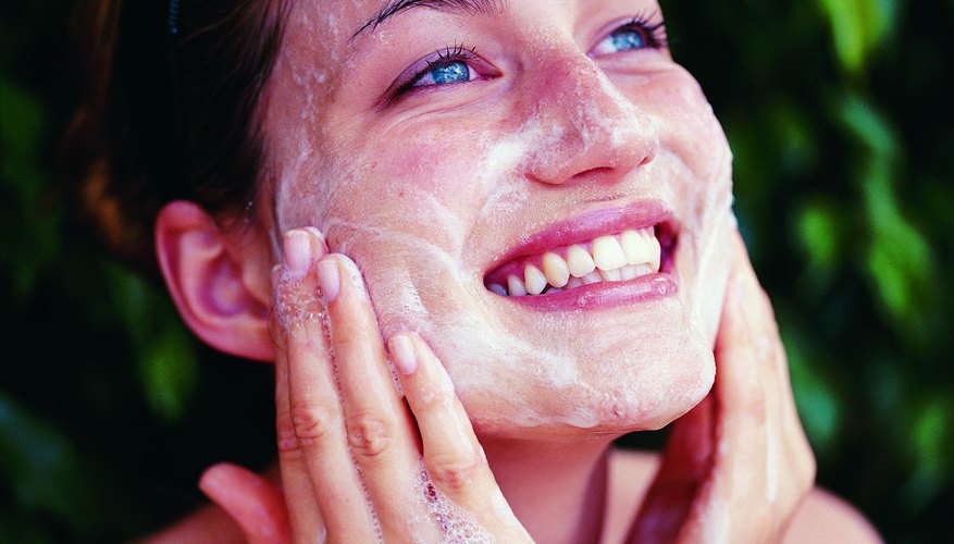 Salt-scrub exfoliation maintains a bright complexion.