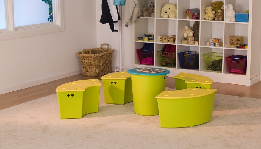 A nook surrounded by a storage shelf.