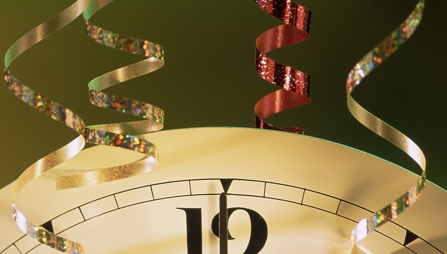 Counting down the seconds to midnight is a favorite custom on New Year's Eve.