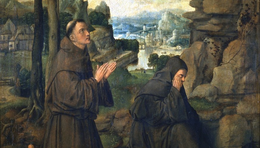 Catholics often ask saints such as St. Francis to pray for them.