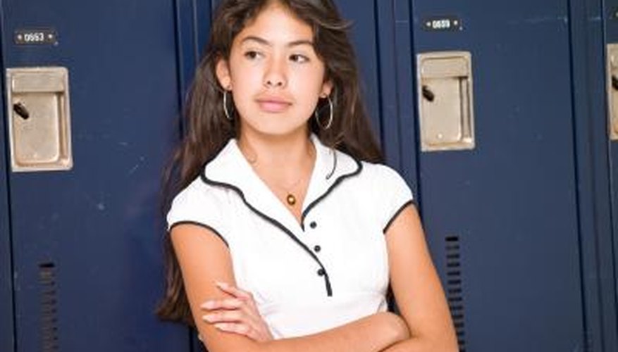 Many school lockers are small and hold limited supplies.