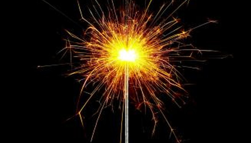 Dispose of unused sparklers safely.
