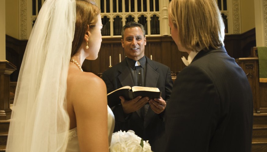 Catholic priests vow to celibacy and do not marry.