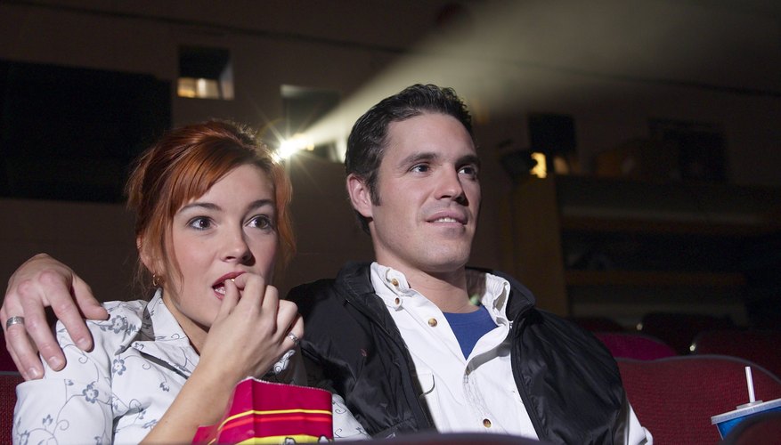 Two people who are dating casually often go places together, such as the movies.