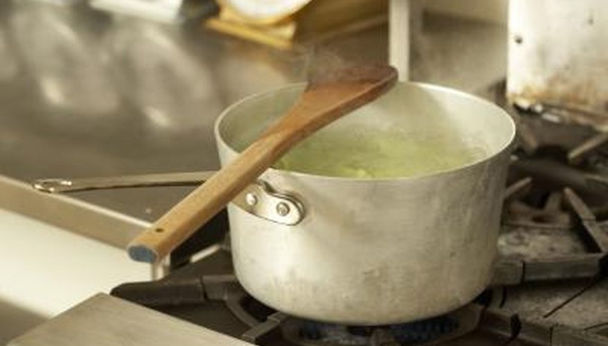 Overcooked food that boils over will cause burn marks on the hob.