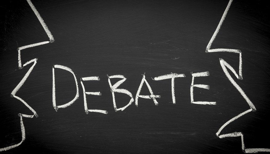 Debaters need to be able to think on their feet.