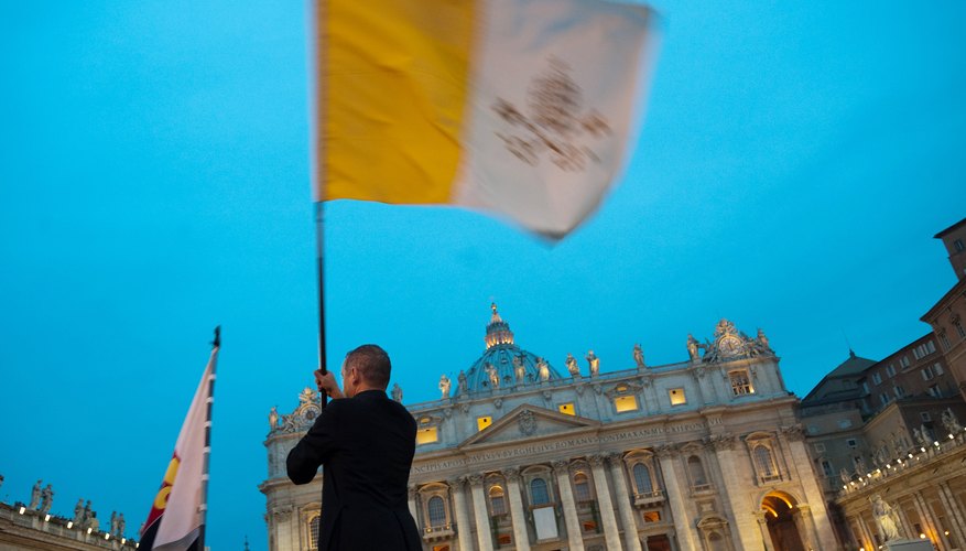 The Flag of the Vatican.