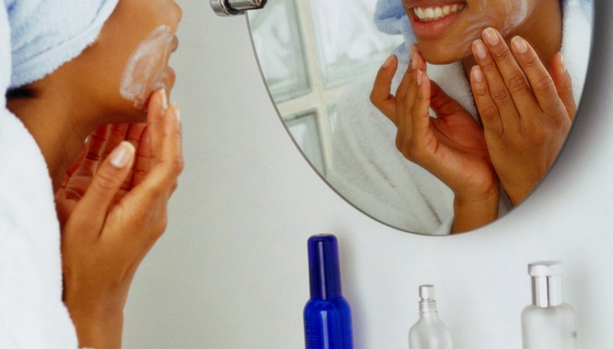 Always wash away makeup before going to bed to keep skin clear.
