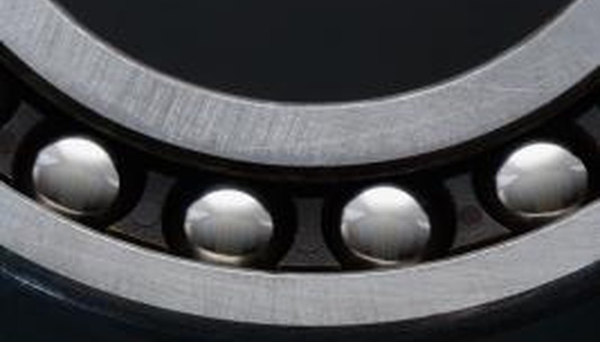 Bearings reduce the coefficient of friction between two moving parts.