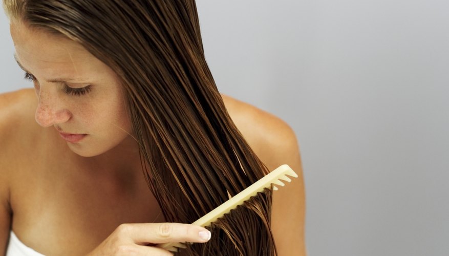 Remove tangles with a wide-toothed comb.