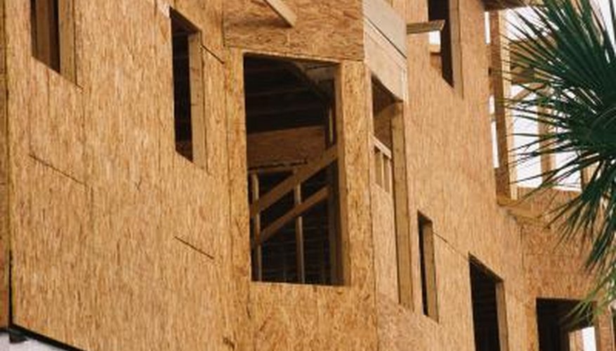 OSB is commonly used for many construction applications.