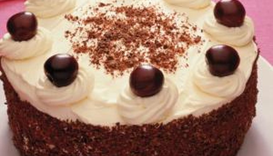 Black Forest cake is flavoured with kirsch, a cherry liqueur.