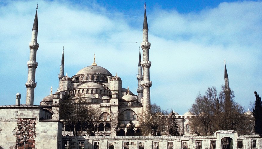 The elegant minarets of the Blue Mosque are a recognizable feature.