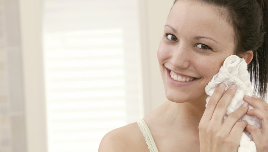 A wash cloth with some cream cleanser is a gentle way to manually exfoliate your face.