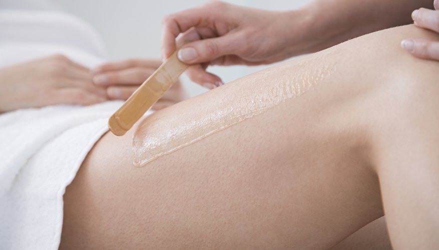 After wax is applied during stripless waxing, the wax peels right off.