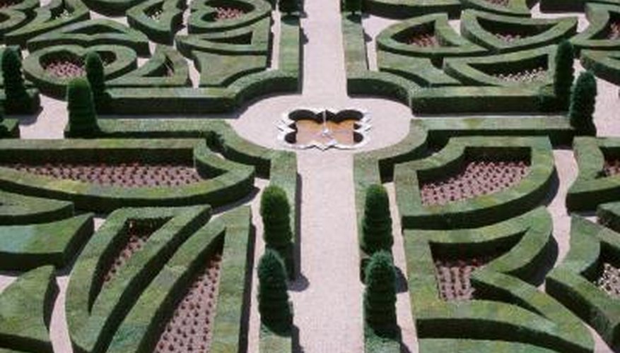 Some Roman mazes have a design based on garden mazes.