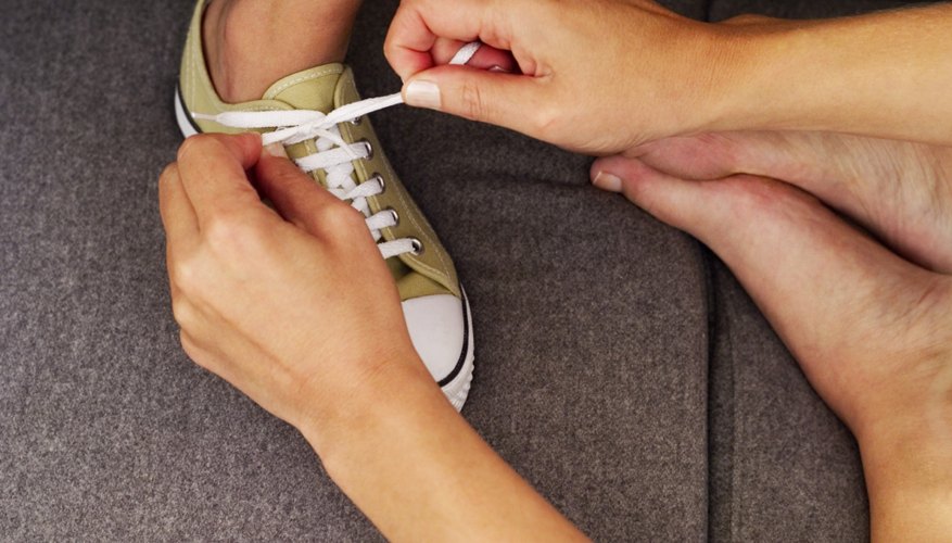 Change up the look of your favorite sneakers with the bar-lacing technique.