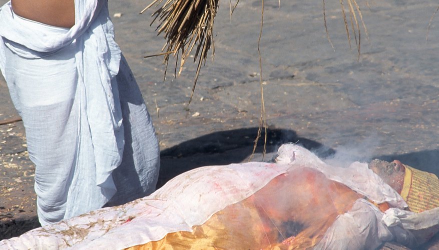 After the body is cremated, the ashes will be scattered by the family.