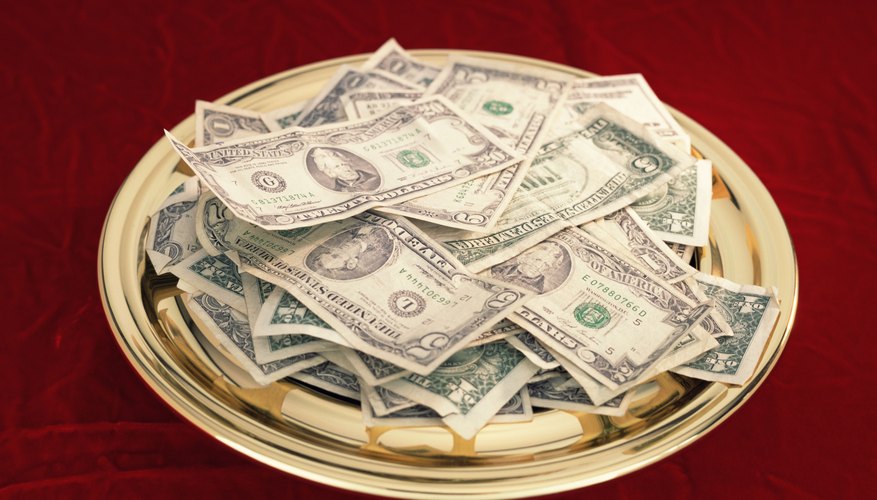 The Bible commands Christians to give a tenth of their income as a tithe to the Lord.