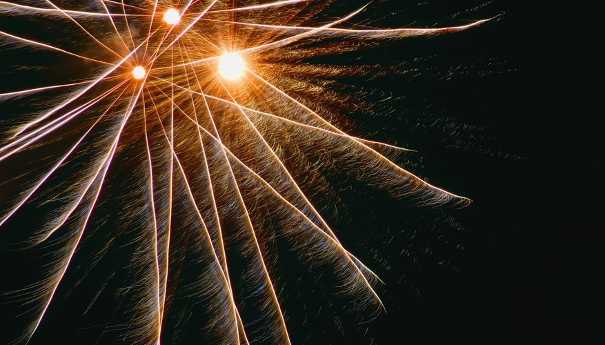 GIMP's Gradient Flare can make realistic CGI fireworks images.