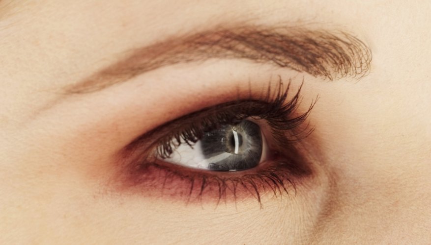 Feathery strokes fill in sparse brow areas best.