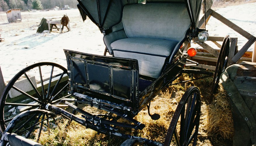 Most Amish travel by horse and buggy, because they attempt to avoid modern means of transportation.