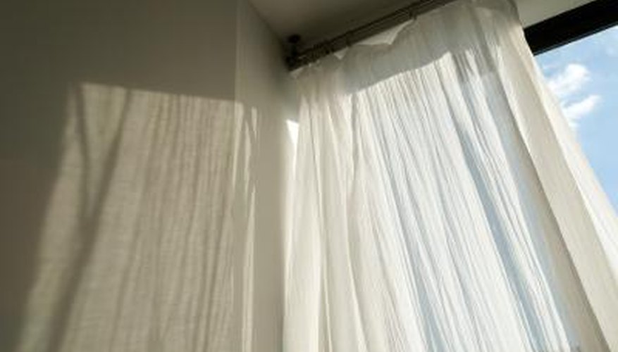 Removing nicotine stains brightens the whites of your curtains and other linens.