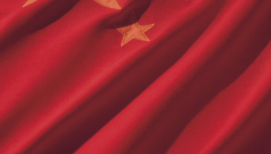 The color red features prominently in the flags of most communist countries.