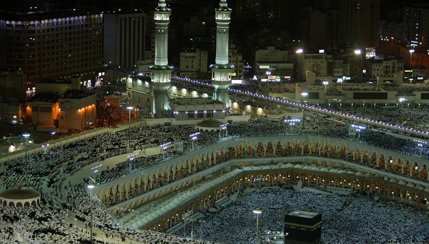 It is believed Allah commanded Abraham to build the Kaaba, which is surrounded by the Grand Mosque.
