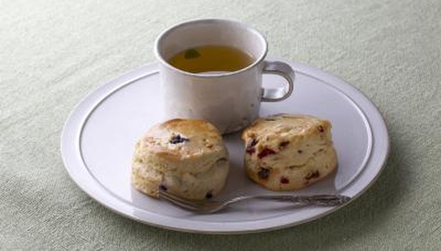 Tea with scones is an old tradition that still works, even when scones are reheated.