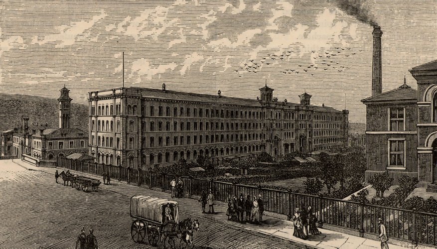 Saltaire was a Victorian model village with woollen mills near Bradford, Yorkshire
