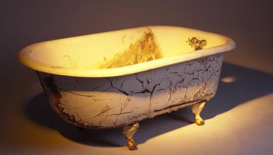 Bathtubs can become dirty, dingy and stained over time.