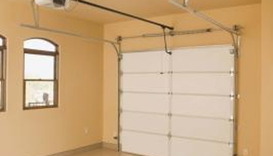 Reset a garage door to fix minor glitches with the opener.