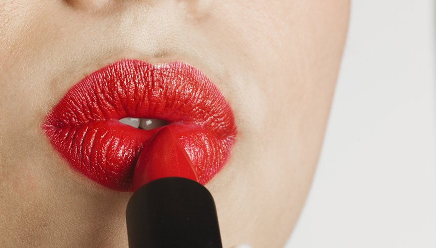 Pair red lipstick with a light, neutral eye for the daytime.