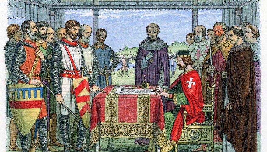 King John signed the Magna Carta in 1215.