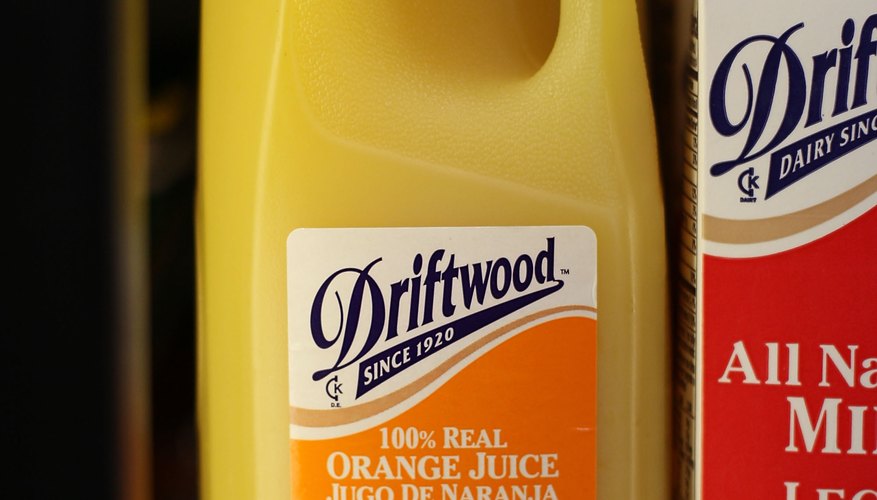 Consumers can purchase orange juice in half-gallon containers.