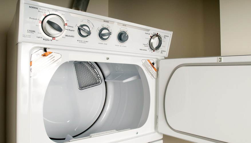 Empty the hplding tank on your condensing dryer when the water light comes on.