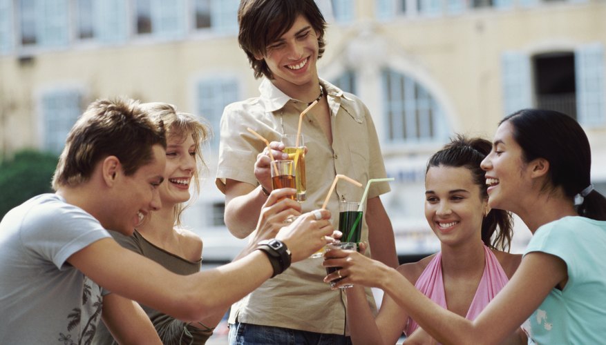 Hanging out with new friends is a great way to meet guys.