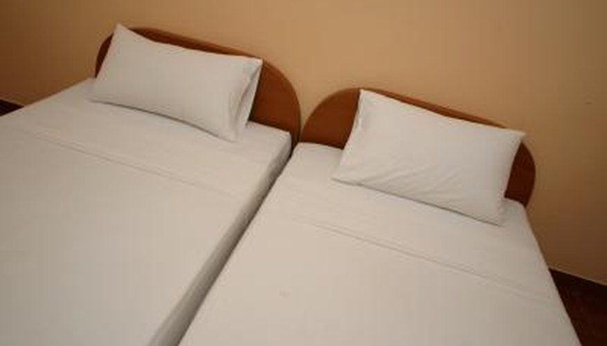 Remove yellow stains on white sheets carefully.