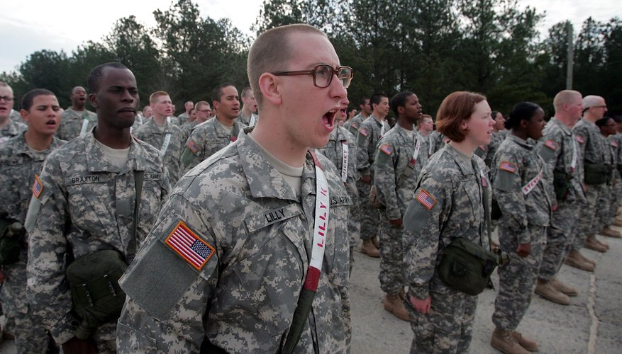 Soldiers prepare for teamwork drill during Army basic training at Fort Jackson
