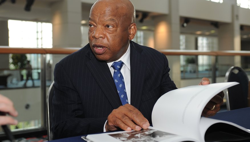 As a student activist, Congressman John Lewis was beaten during the Selma voting rights march.