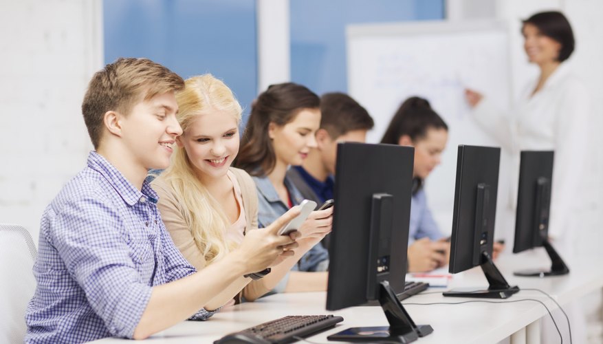 Each student in a classroom can engage in discussion simultaneously using technology.