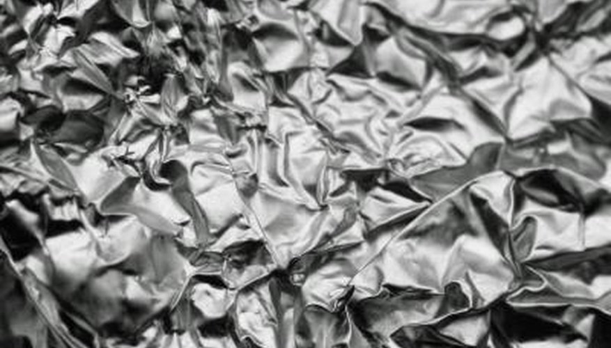 Tin foil window coverings prevent heat from entering the house.