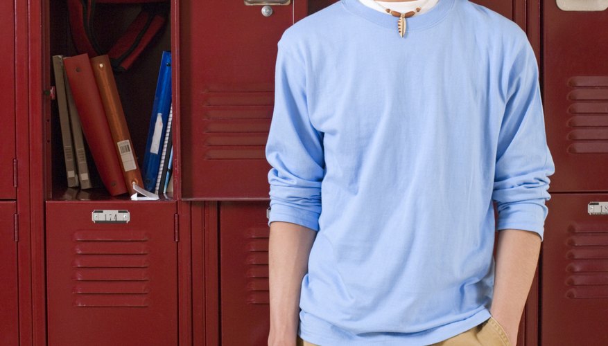 Keeping a neat locker helps to stay organized.