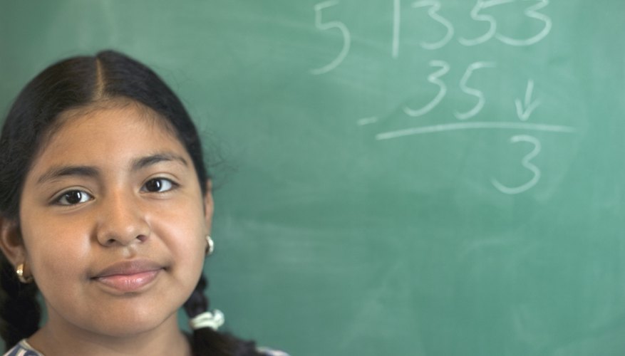 Long division enables you to solve problems without a calculator.
