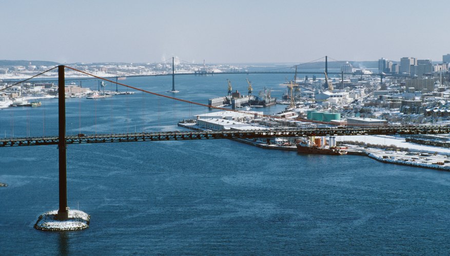 The port of Halifax was one of Canada's first naval bases.